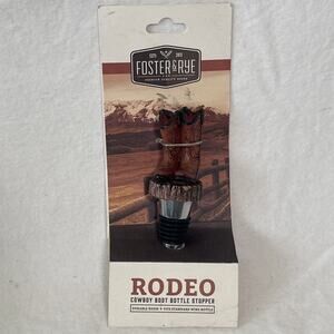 New Rodeo Cowboy Boot Bottle Stopper by Foster and Rye